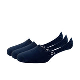 Peter England Mens Cotton No Show Socks (Pack Of 3) Navy