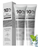 2Pcs 10% Hydroxyapatite Toothpaste,Nano-Hydroxyapatite Toothpaste for Advanced Enamel Protection,Fluoride Free Toothpaste Whiten
