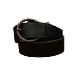 Urbanity WomenS Horse Shoe Antique Buckle Pu Leather Waist Belt (28, Black)