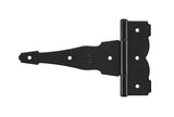 National Hardware N109037 6 Pack 8in. SPB841 Ornamental/Reversible T Hinge, Black