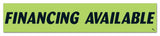 Vinyl Highlights Windshield Slogans Window Stickers (Black Text On Fluorescent Green) (14-1/2 x 2-3/4) (12 per Pack) (FINANCING