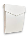 NACH Mailboxes for Outside Wall Mount, 4.8 x 10 x 13 inch White Wall Mounted Mailboxes for Outside, Waterpoof Mailbox for House
