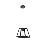 Living District Resolute 1-Light Mid-Century Metal Pendant In Black