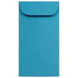 JAM PAPER #7 Coin Business Colored Envelopes - 3 1/2 x 6 1/2 - Blue Recycled - 50/Pack