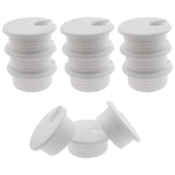 HJGarden 12PCS 1-1/2inch / 38mm Desk Grommet Wire Cord Cable Grommets Hole Cover for Office PC Desk Cable Cord Organizer Plastic Cover, White