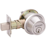 Schlage Commercial B560P626 Grade 2 Single Cylinder Deadbolt with C Keyway with 12287 Latch and 10094 Strike Satin Chrome Finish