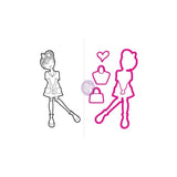 Prima Marketing JN Doll Stamp & DiesRosie