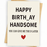 WowBefun Gifts for Him | Funny Birthday Card & Gifts for Men Husband Boyfriend Him, Happy Bday Card