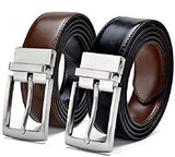Kaezri MenS Leather Formal Belt (Black; 30)