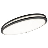 Maxxima 32 Oval Black LED Ceiling Mount Light Fixture, 5500 Lumens, 3 CCT Color Selectable 3000K/4000K/5000K, Dimmable Flush Mou
