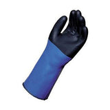 Pama MAPA 332429 Temp-Tec Rough Finish Neoprene Gloves, Neoprene, Size 9, Black/Blue