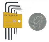 Wiha 35393 5 Piece Mini L-Key Short Hex SAE Set