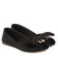 Shoetopia Girls Belly-Velvat Black Ballet Flat - 7 Uk (Girls-Belly-Velvat-Black),Black,7,B0CQK6LPX5