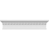 Endurathane Craftsman Crosshead w/Egg & Dart Trim, 102 Bottom Width x 105 1/8 Top Width x 6 1/8 H x 1/2 P, Factory Primed