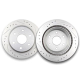 ECCPP 2575780255067 2pcs Rear Vented Disc Brake Rotors 330.2mm Fit For Cadillac Escalade 2002-2006,For Chevrolet Avalanche 1500