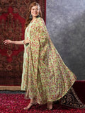 Gosriki Women'S Cotton Blend Straight Printed Kurta With Pant & Dupatta (Zorma Green-Gs_L_Green_Large),Green,,B0D9WD4PWH