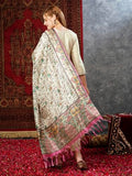 Anni Designer Women'S Cotton Blend Straight Solid Kurta With Pant & Dupatta (Savari Cream-Nw_Xxl_Cream_Xx-Large),Cream,2XL,Cotton Blend,Regular,