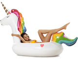 VICKEA Inflatable Pool Floats for Adults and Kids, Water Unicorn Pool Float for Swimming Pool Fun