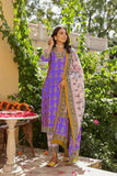 Anni Designer Women'S Rayon Blend Straight Printed Kurta With Pant & Dupatta (Uchiha Purple_Xxl_Purple_Xx-Large),Purple,2XL,Rayon Blend,Regular,