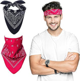 Bismaadh Bandana, 2Pcs Paisley Pirate Head Scarf, Hair Bandana For Men And Women, Multifunction PolyesterCotton Headscarf, Cowb