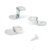 60pcs Canvas Offset Clips Framing Clips, 1/4 Inch, 1/8 inch, 1/2 inch Canvas Painting Mounting Tools with 100 6 x 3/8 Inch Screw