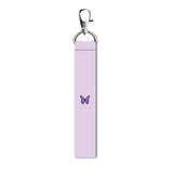 Isee 360 Violet Butterfly Lanyard Bag Tag With Swivel Lobster For Gift Luggage Bags Backpack Travelers Students Worker L X H 5 X