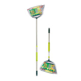 Pine-Sol Indoor Jumbo Broom with Long, Stainless Steel Collapsible Handle for Easy Storage, Heavy Duty Angle Bristles for Wood,