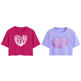 Toplot Tops For Women || Western Tops For Woman Stylish || Crop T-Shirt Western Pack Of 2 (Combo-Top-5256-Pnk-Prl-Xl),Pink-Parple,,B0F6NNLVM4