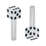 United Pacific 70041 High Impact Plastic Construction Dice Door Lock Knobs for Classic & Vintage Cars/Trucks, 1032 Thread Whi