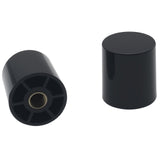FDXGYH 2 Pcs Finial Caps Knob Lamp Shade Decorations Cylindrical Finials for Lamp Shade Black Harp Lamp Finial Knob with 1/4-28
