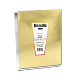 Hygloss Metallic Foil Paper 10 x 13 Inch, 10 Sheets, 10 x 13, Gold & Silver
