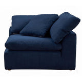 Sunset Trading Contemporary Puff Collection 7Pc Slipcovered Modular U-Shaped Pit Sectional Sofa, Performance Fabric Washable Wat