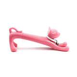 Xonex Cat Desk Pen, Black Ballpoint Spring Pink