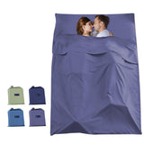 Sleeping Bag Liner Compact Sleep Bag Lightweight Travel Sheet Camping Sheets Sleeping Sack, Grey Blue, 45 x 82.6inch(115 x 210cm