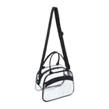 Enakshi Transparent Shoulder Bag Pvc Waterproof Handbag For Outdoor Workplace Hiking Black|Clothing, Shoes & Accessories | Women