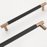 Westablize 10 Pack 7 1/2 Inch 192 mm Bar Cabinet Pulls Bronze and Black Knurled Handles for Bronze and Black Drawer Pulls Cupboa