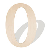 14 Inch Large Wooden Numbers, Blank Unfinished Wooden Number 0 Shape Cutouts Big Wood Numbers Signs for Craft Wall Decor Paintin