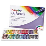 Pentel Oil Pastel Set With Carrying Case,45Color Set, Assorted, 50/Set