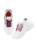 Shoetopia Women'S Block Heel Sneakers Purple,Purple,3,B0CSNQBL41