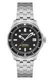 Duxot Men'S 41Mm Henri Diver Automatic Watch With Solid Stainless Steel Bracelet Dx-2060, Ink Black, Henri Diver Automatic