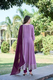 Gosriki Women'S Rayon Blend Solid Anarkali Kurta With Pant & Dupatta (Kuspari Lavender-Vks01-Gs_5Xl_Lavender_Xxxxx-Large),LAVENDER,5,B0DRNN9CC1
