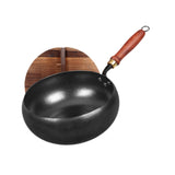 MERISHOPP Nonstick Wok Versatile Cookware Universal 9.45inch for Camping Hotel Kitchen with lid| Nonstick Wok | Kitchen | Cookwa