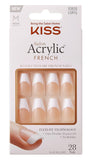Kiss Salon Acrylic French 28 Count Medium Length Tapered (Pack of 3)