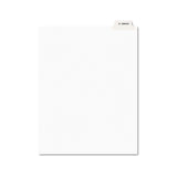 Avery 11950 AveryStyle Preprinted Legal Bottom Tab Divider, Exhibit K, Letter, White, 25/PK
