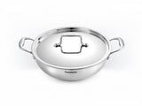 Panasonic TRIVARA Series Stainless Steel Triply Kadai 6.0 Liter,32 CM with SS Lid | Consume Low Oil | 3X Faster Heating & Even H