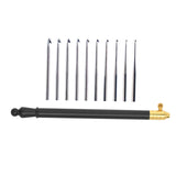 Heavenglow Crochet Hooks Embroidery Kit Portable Knitting Pins For Starter Sewing Black | Crafts | Needlecrafts & Yarn | Crochet