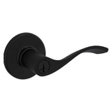 Kwikset Balboa Entry Door Handle with Lock and Key, Secure Keyed Reversible Lever Exterior, Doorlock, For Front Entrance and Bed