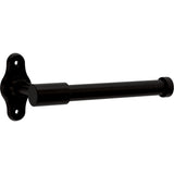 Franklin Brass Calloway (1-Pack) Toilet Paper Holder Matte Black Euro Tissue Roll Holder Single Post Toilet Tissue Holder Wall B