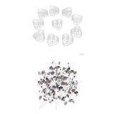 The Style Sutra 100pcs Clear Tealight Cup Heart Wax Shaping Mold for DIY Scented Candle|Crafts | Home Arts & Crafts | Candle Mak