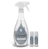JAWS Granite Cleaner & Polish Bottle with 2 Refill Pods. Refillable Cleaning Supplies.